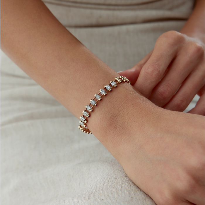 Pink Stone Stairs Bileklik - Garo