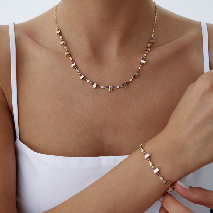 Pink Stone T Set - Cemart