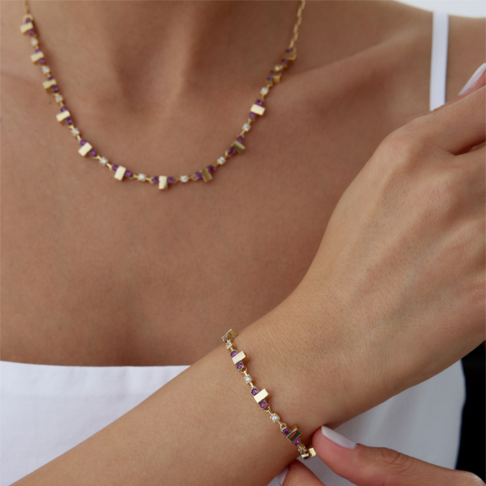 Pink Stone T Set - Cemart (1)