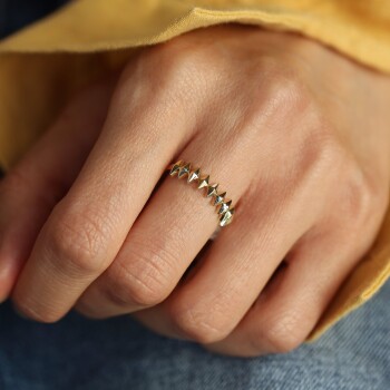 Piramit Sıralı Yüzük - 2