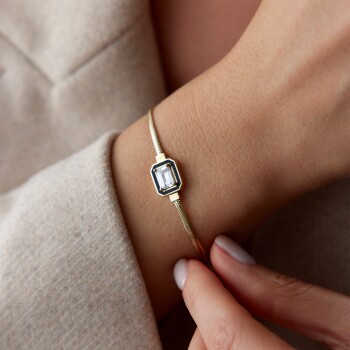 Pırıltı Öyküsü Balıksırtı Bagetli Bileklik - Oğuz Konsept (1)