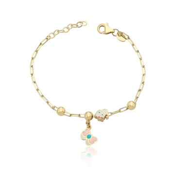 Pisi Pisi Ataç Zincir Çocuk Bilekliği - Melike