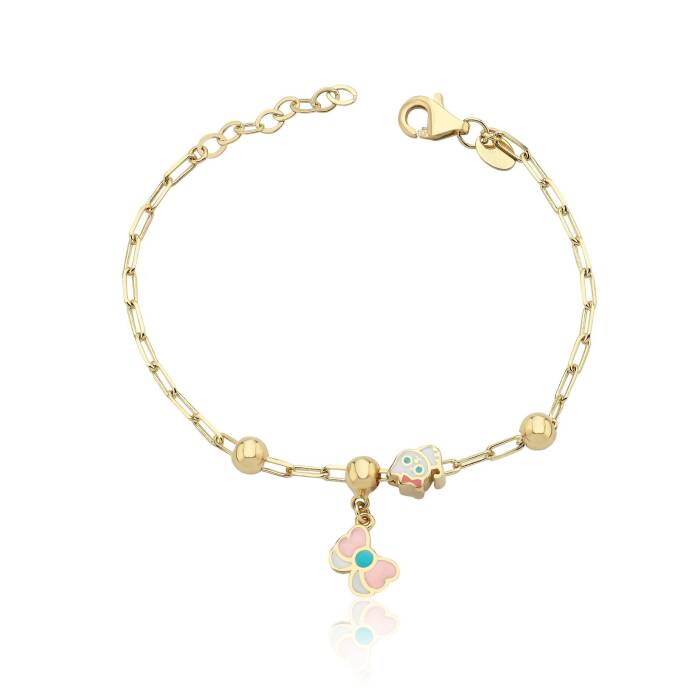 Pisi Pisi Ataç Zincir Çocuk Bilekliği - 1