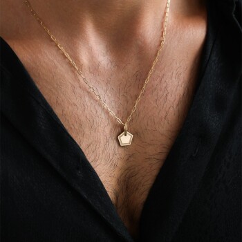 Plaka Erkek Kolye - Koçak