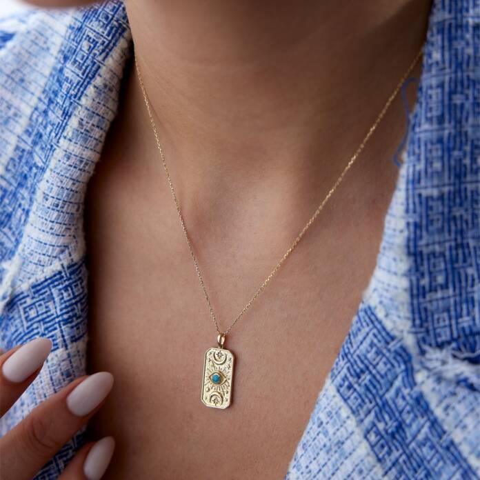 Plaka Göz Gündüz Gece Kolye - 2