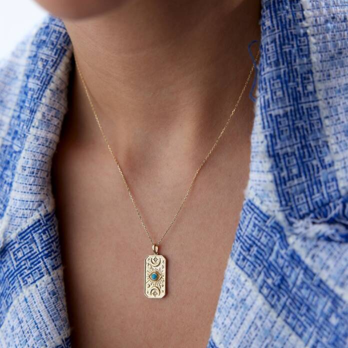 Plaka Göz Gündüz Gece Kolye - 4