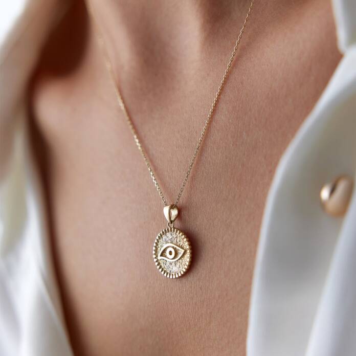 Plaka Göz Kolye - 2