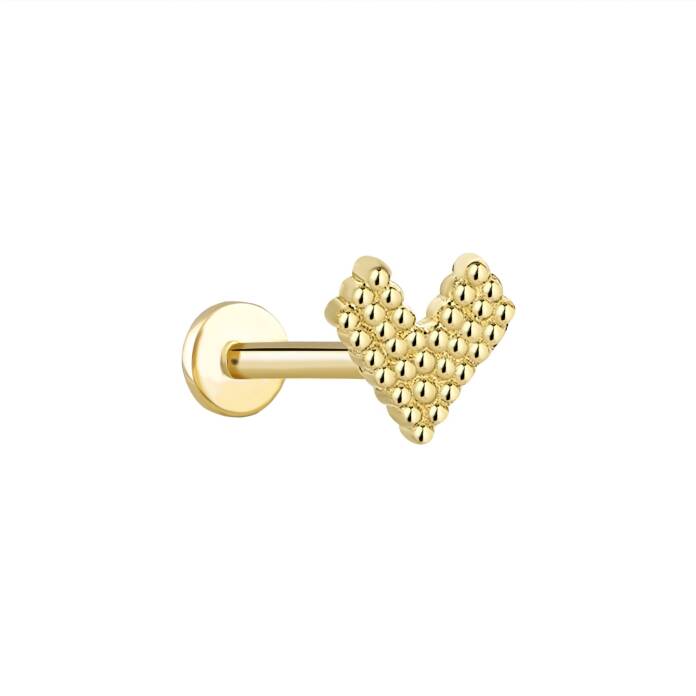 Point Kalp Tragus Piercing - 1