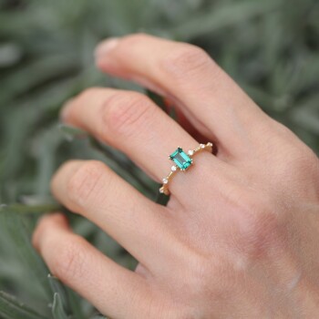 Pointer Green Yüzük - Rayna (1)