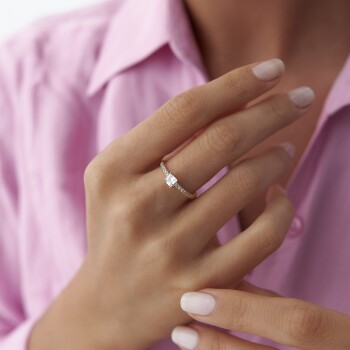 Prenses Tektaş Yüzük - Rayna