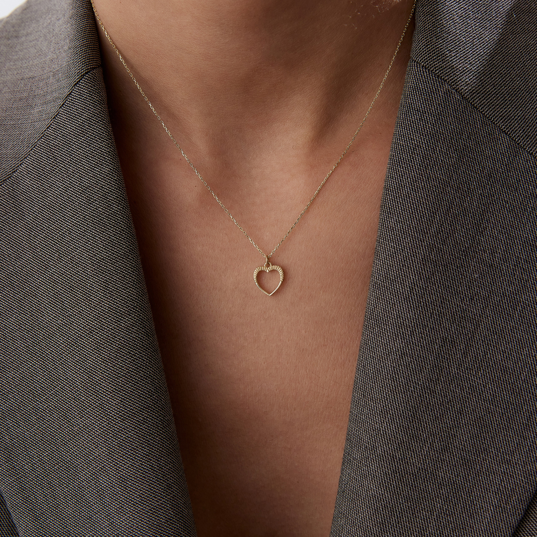 Profil Kalp Kolye - 1