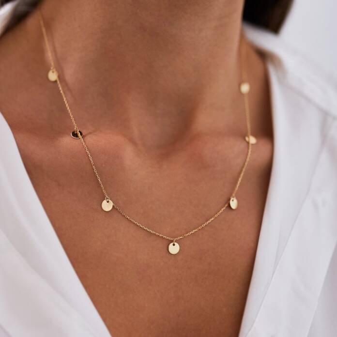 Pullu Altın Kolye - 1