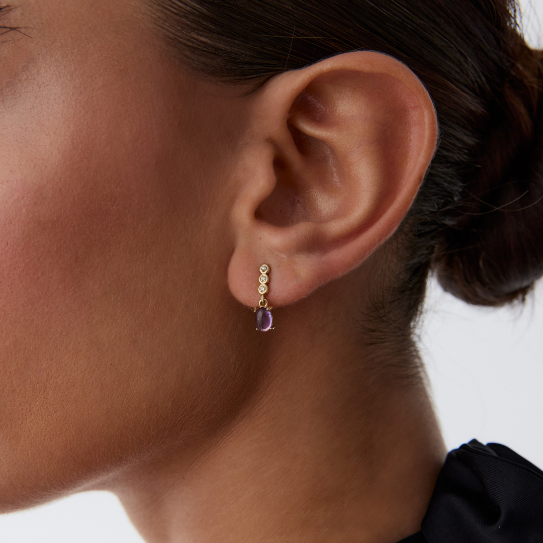 Purple Royal Küpe - 1