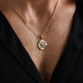 Pusula Erkek Kolye - Koçak