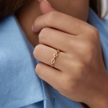 Ray Parçalı Yüzük - Ador