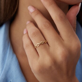 Ray Parçalı Yüzük - Ador (1)