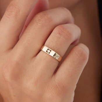 Rectangle Sovalye Yüzük - Rayna (1)