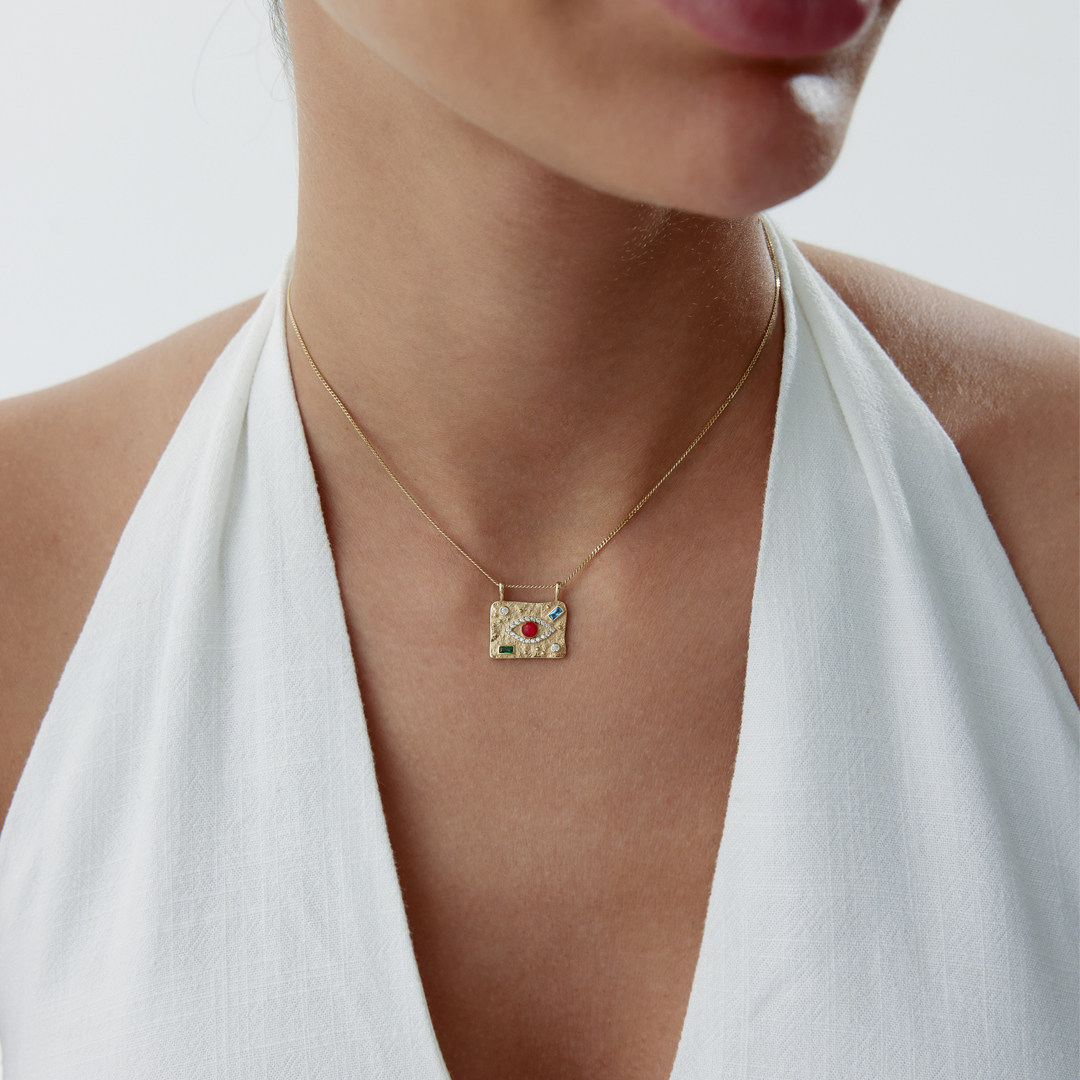 Red Eye Tablet Kolye - 1