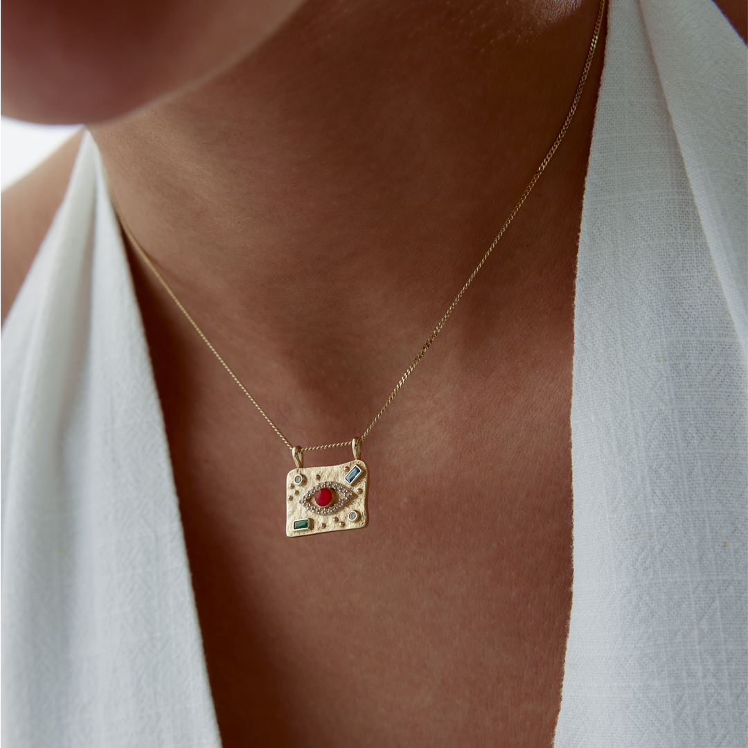 Red Eye Tablet Kolye - 3