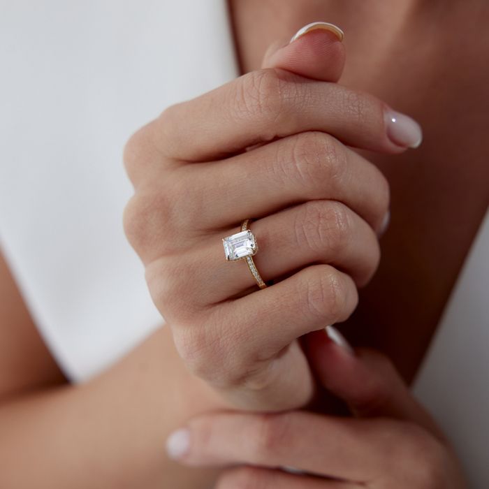 Reflection Yarımtur Tektaş Yüzük - Sardes