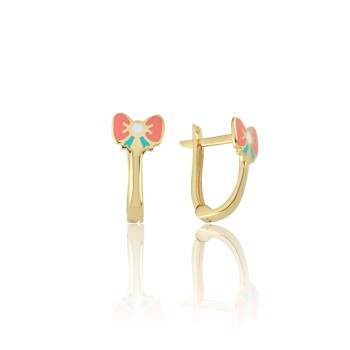 Renkli Fiyonk J Çocuk Küpesi - Melike (1)