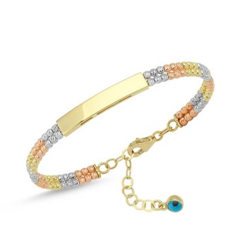 Renkli İki Sıra Dorica Kelepçe - Melike