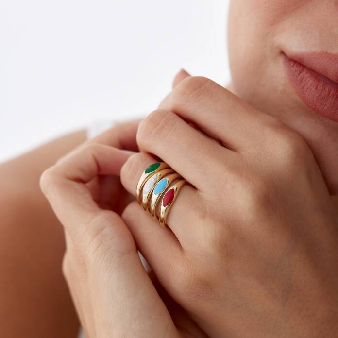 Renkli Mineli Yüzük - 3