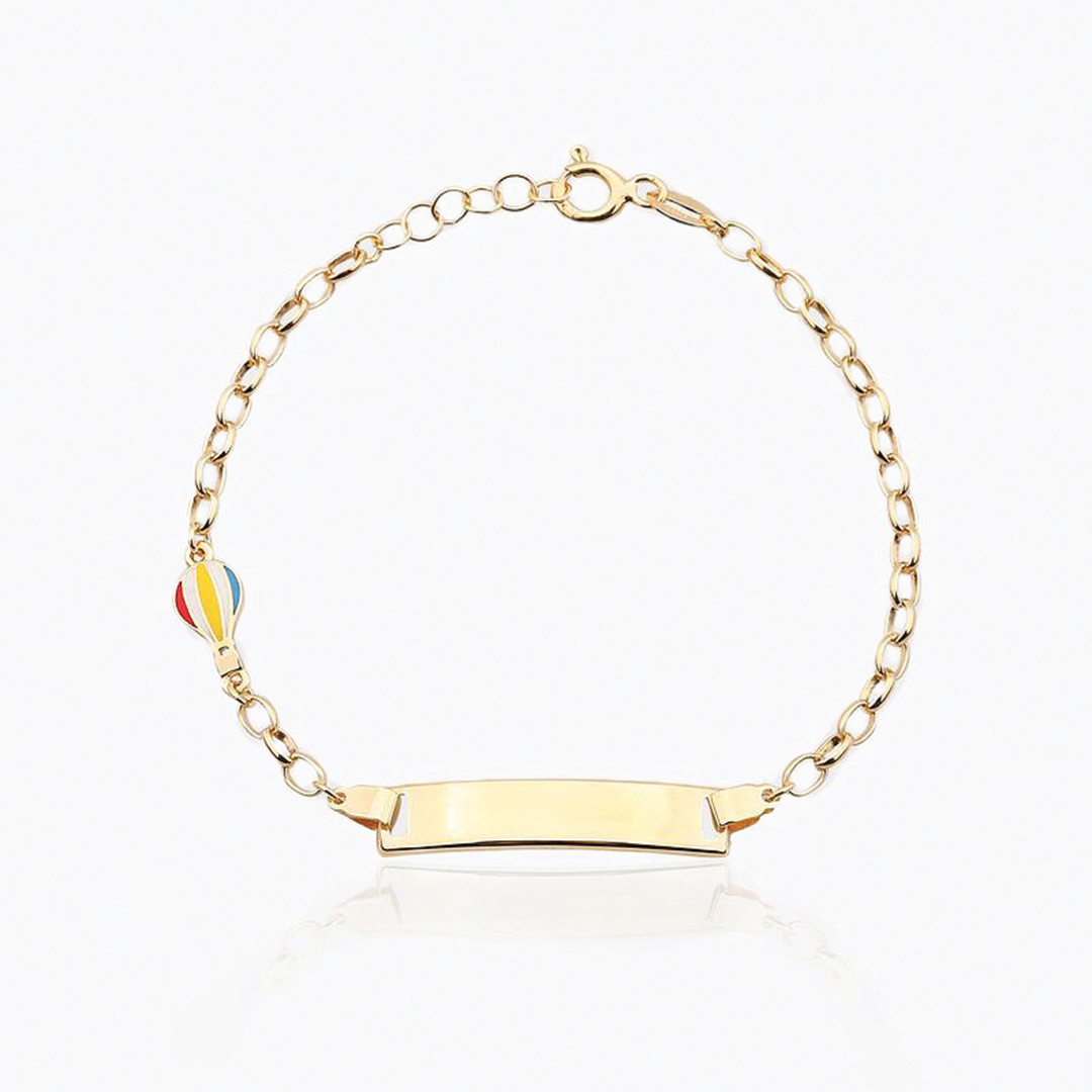 Renkli Sıcak Hava Balonu Bebek Künyesi - 1