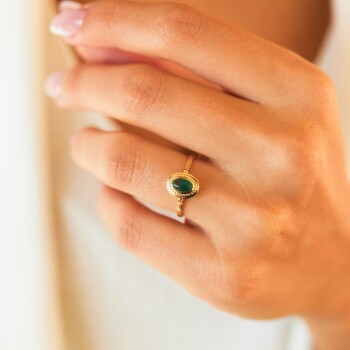 Renkli Taşlı Motifli Yüzük - Ali Altınbas (1)