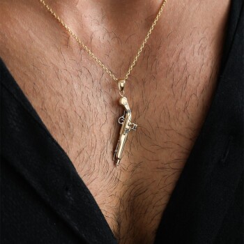 Retro Gun Erkek Kolye - Koçak (1)