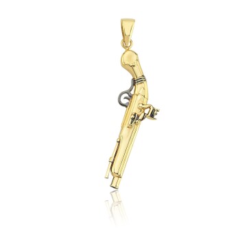 Retro Gun Erkek Kolye Ucu - Koçak