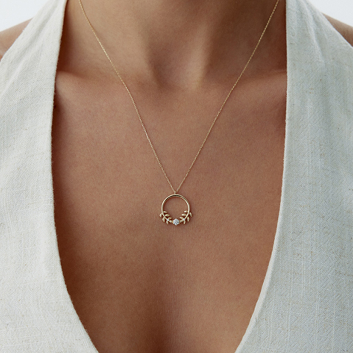 Ring Flower Kolye - Rayna