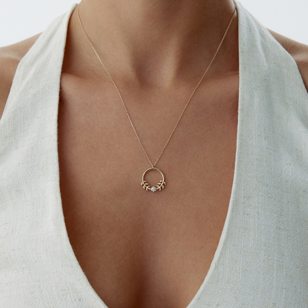 Ring Flower Kolye - 1