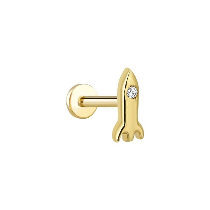 Roket Taşlı Tragus Piercing - 1