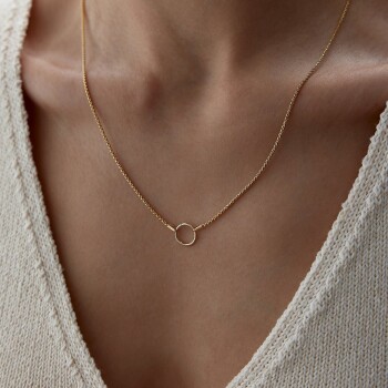 Sade Charm Halkalı Box Zincir - Alen