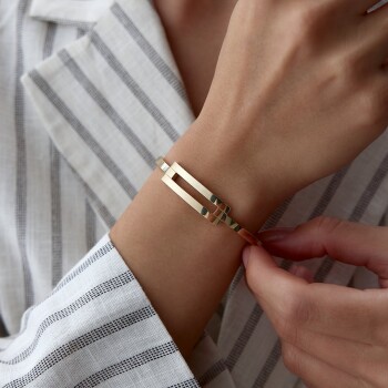 Sade Kaburga Kelepçe - Altın İş (1)