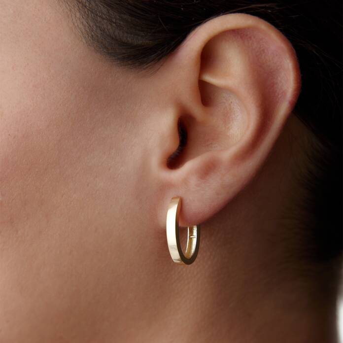 Sade Oval J Küpe - 1