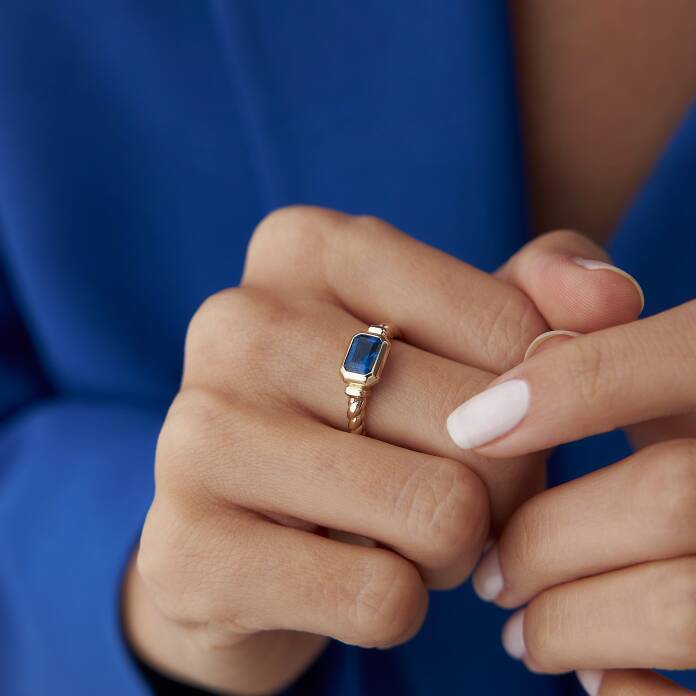 Safir Baget Burgu Yüzük - 2