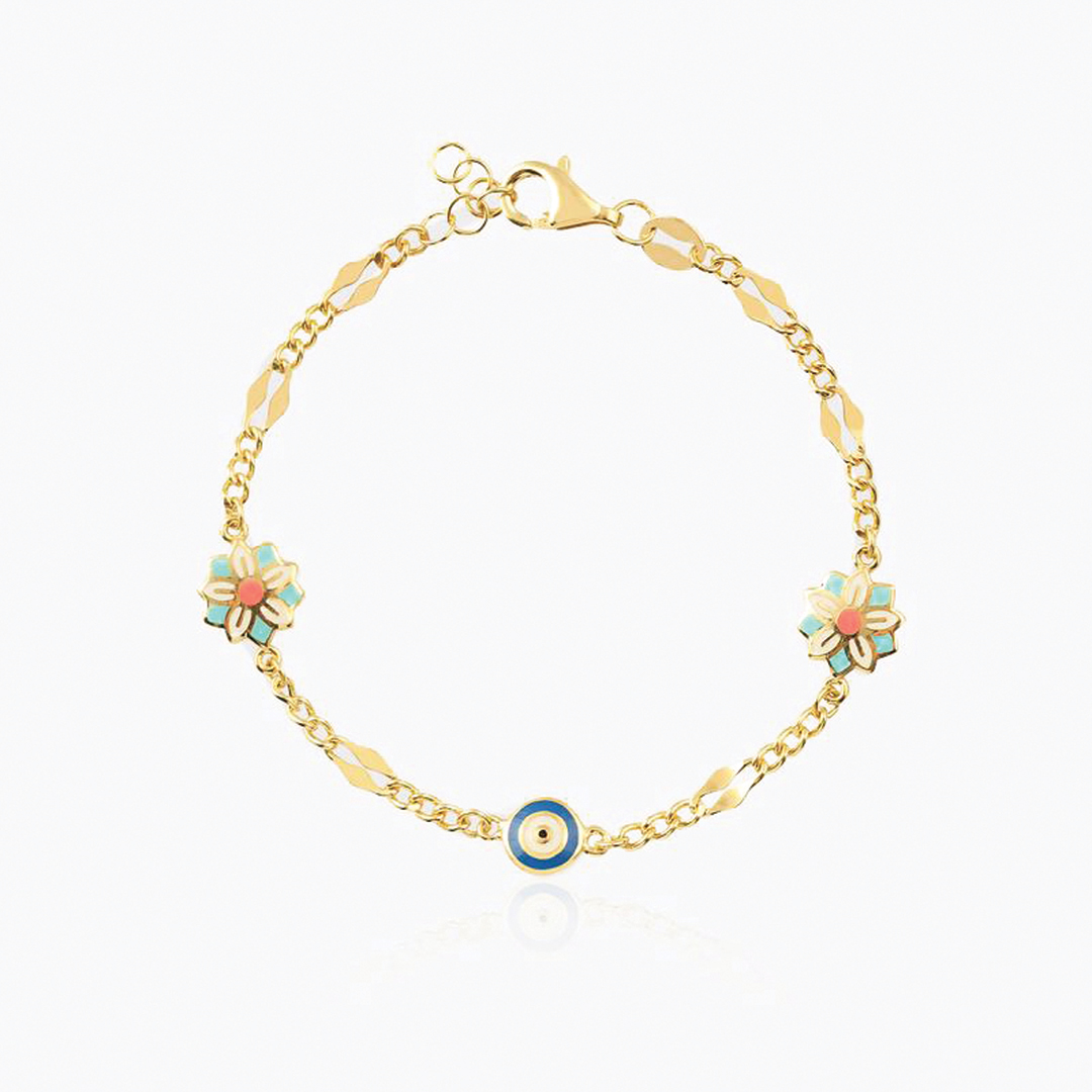 Sakura Çiçeği Nazar Çocuk Bilekliği - 1