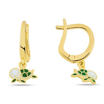 Sallantılı Caretta Caretta Çocuk Küpesi - Melike