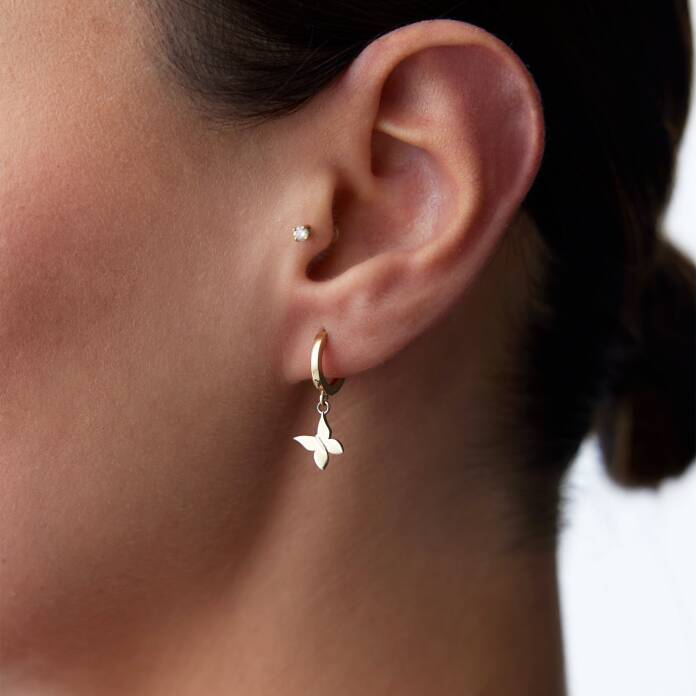 Sallantılı Kelebek Küpe - 1