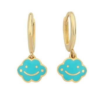 Sallantılı Mavi Bulut Çocuk Küpesi - Melike