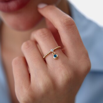 Sallantılı Nazar Yüzük - CNR (1)