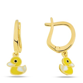 Sallantılı Ördek Çocuk Küpesi - Melike