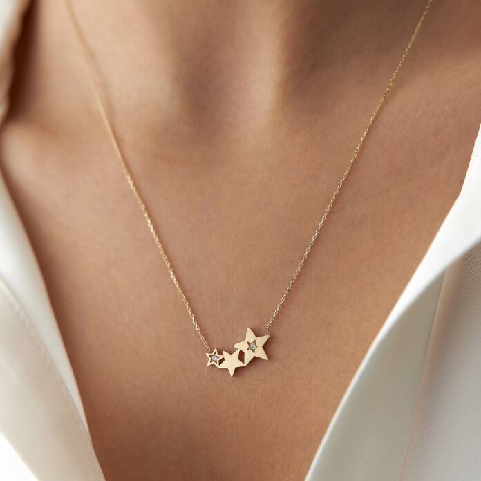 Samanyolu Tria Yıldız Kolye - 2