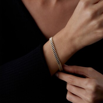 Sarı Beyaz Saat Kordon Bileklik - Cemart (1)