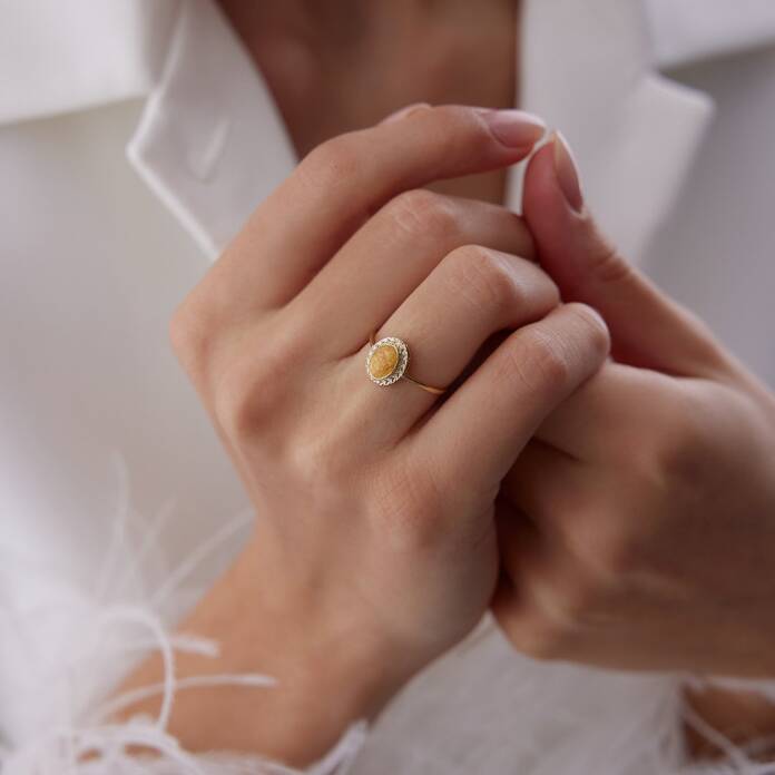 Sarı Oval Yüzük - 1