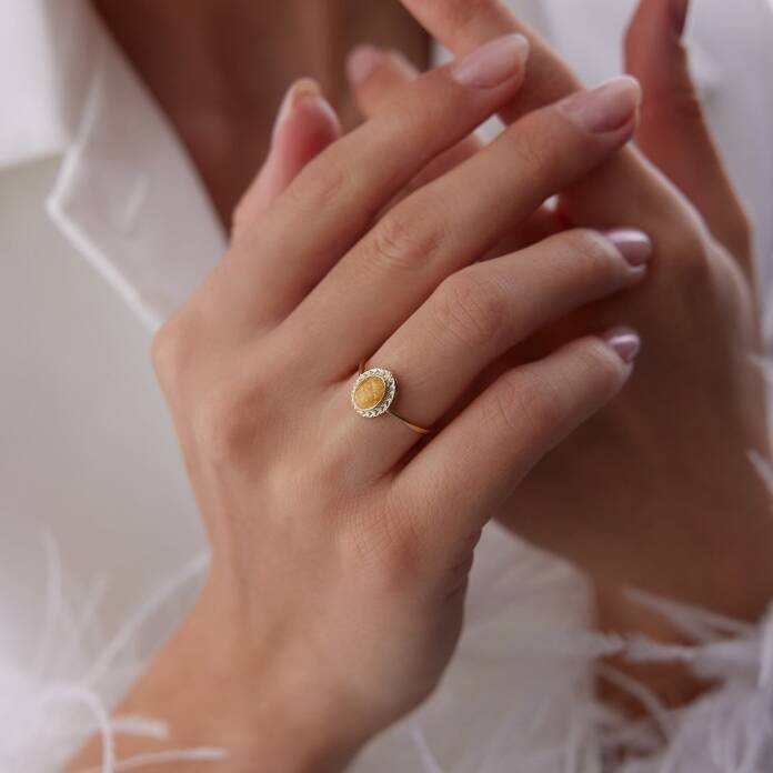 Sarı Oval Yüzük - 3