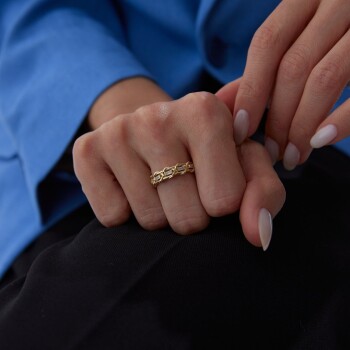 Sarmal Baget Yüzük - Rayna