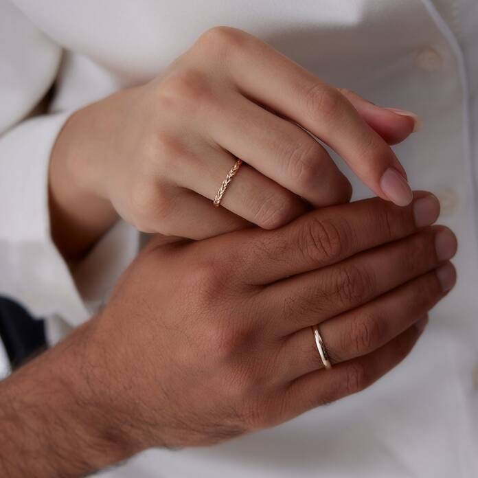 Sarmal Çift Alyans - 2